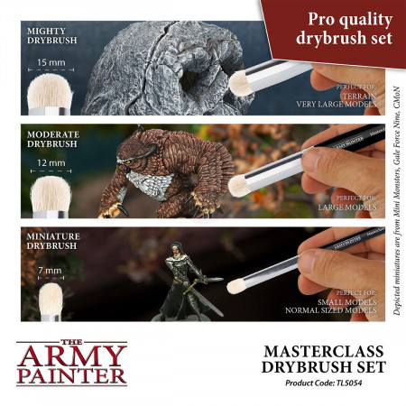 The Army Painter: Masterclass Drybrush Set - sada štetcov určených na drybrush